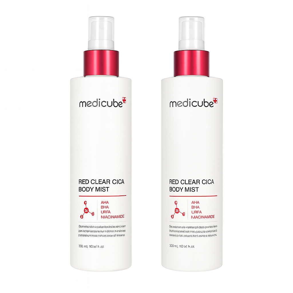 Body mist with AHA, BHA, and Cica that calms redness, clears acne, and refreshes skin with lightweight hydration for a smooth, balanced appearance.