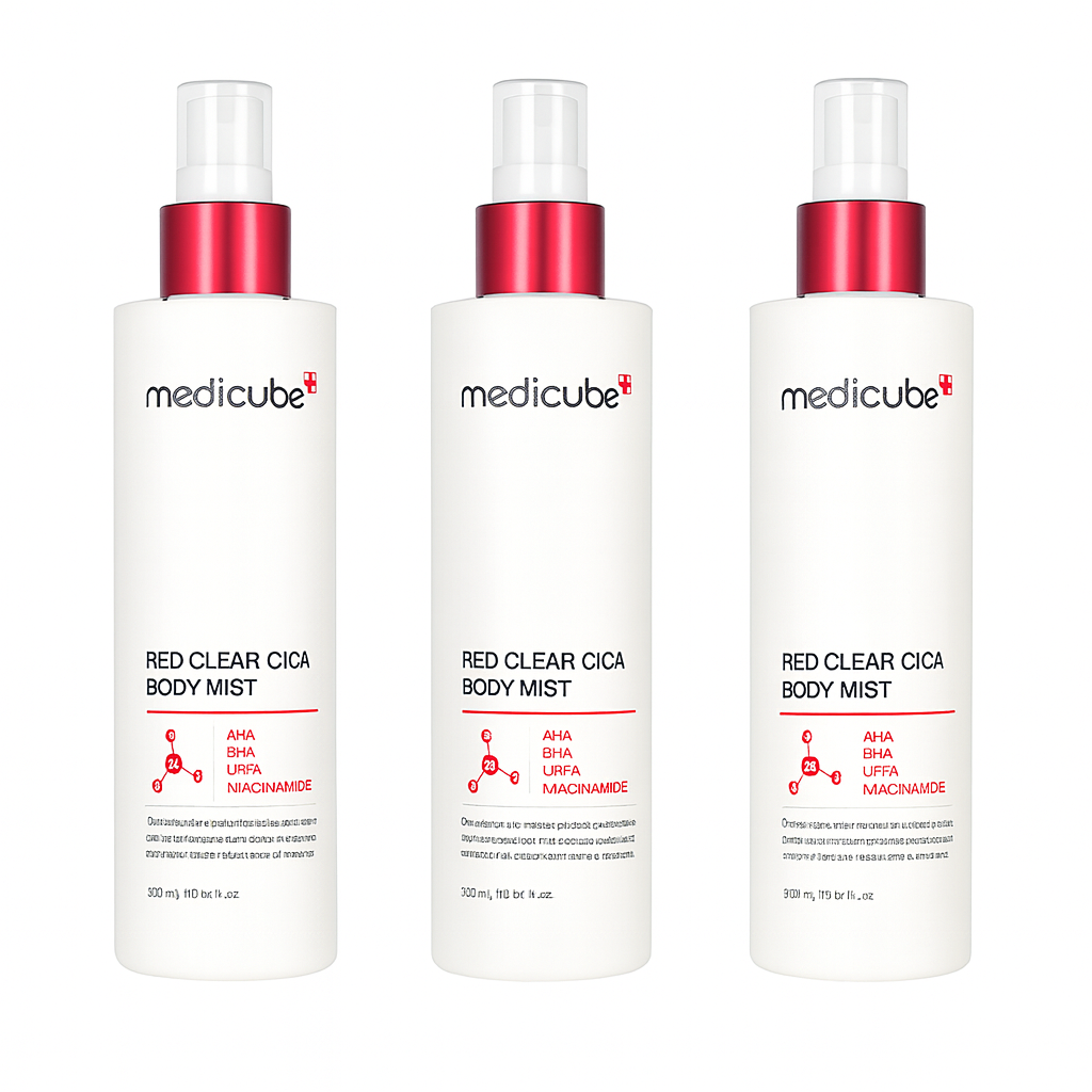 Body mist with AHA, BHA, and Cica that calms redness, clears acne, and refreshes skin with lightweight hydration for a smooth, balanced appearance.