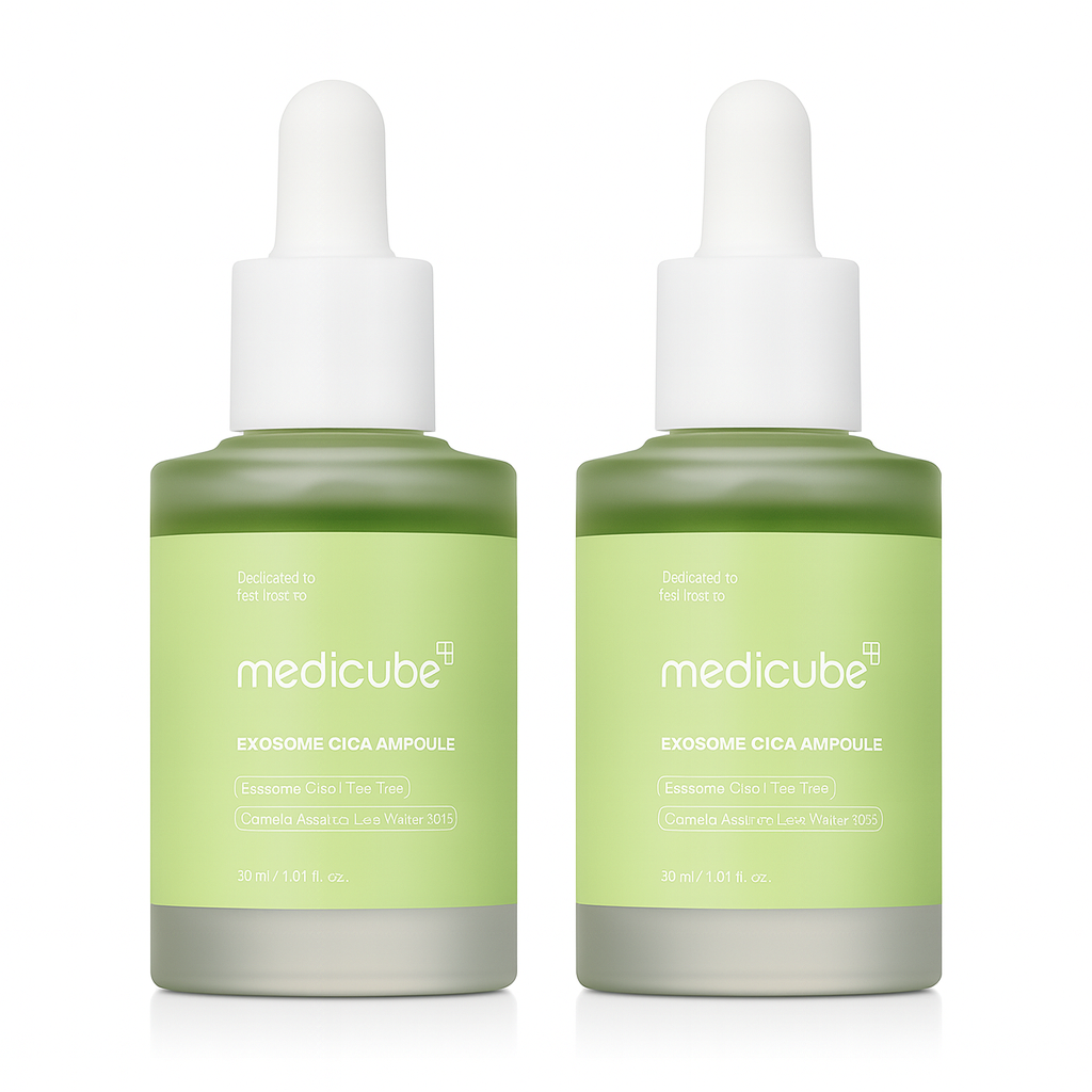 Calming ampoule with exosomes and Cica that soothes irritation, reduces redness, and strengthens the skin barrier for balanced, hydrated, healthy skin.
