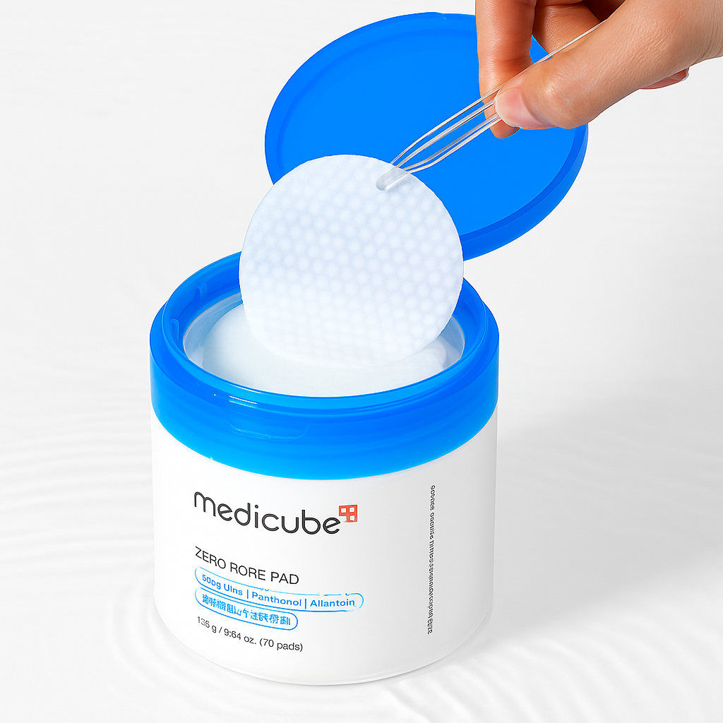 Toner pads with AHA, BHA, and PHA that exfoliate, refine pores, and balance oil for smooth, clear, and hydrated skin.