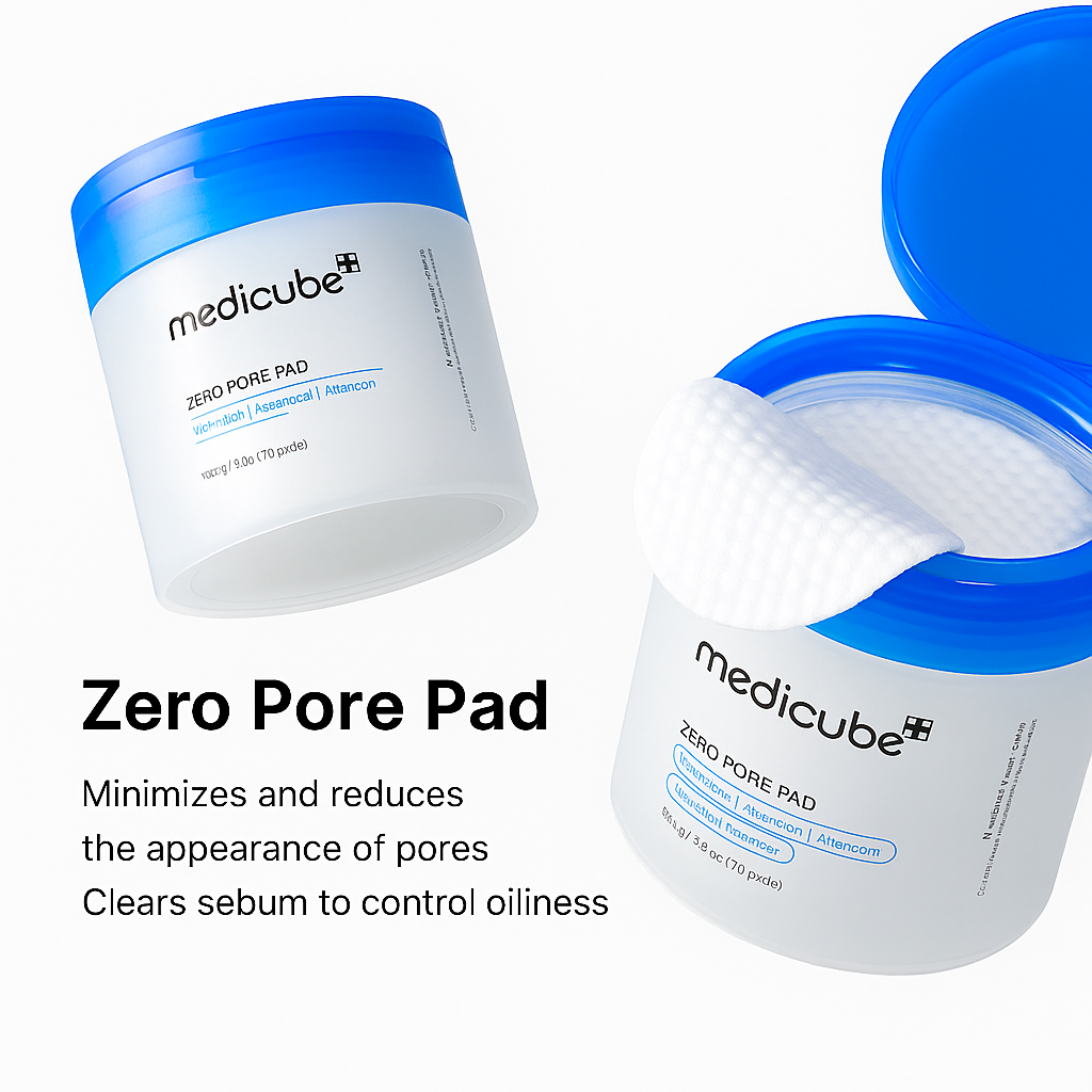 Toner pads with AHA, BHA, and PHA that exfoliate, refine pores, and balance oil for smooth, clear, and hydrated skin.