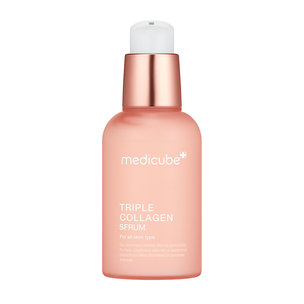 Firming serum with triple collagen and peptides that deeply hydrates, improves elasticity, and restores youthful glow for smoother, radiant skin.
