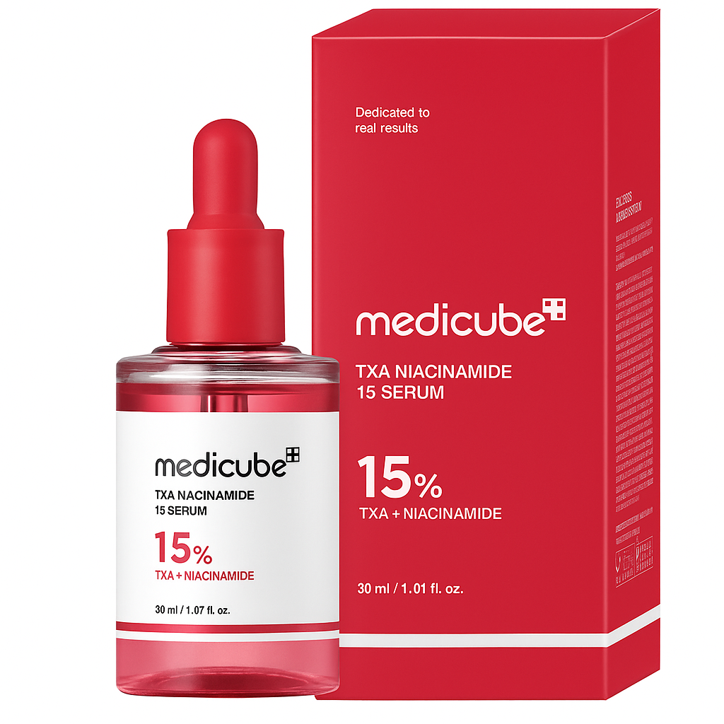 Brightening serum with 15% TXA and niacinamide that fades dark spots, evens tone, and restores skin clarity for a luminous, healthy complexion.