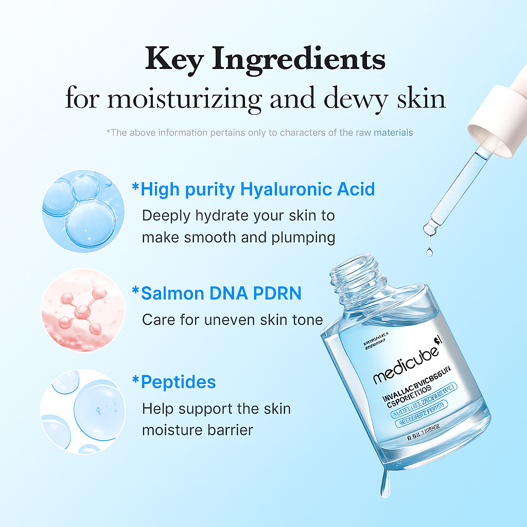 Hydrating peptide serum with multi-layer hyaluronic acid that firms, plumps, and smooths skin for long-lasting moisture and youthful elasticity.