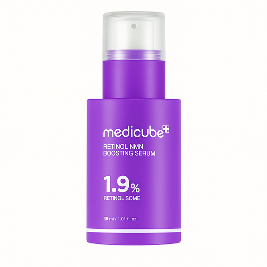 Anti-aging retinol serum with NMN technology that smooths wrinkles, boosts elasticity, and renews skin with fast absorption and gentle hydration.