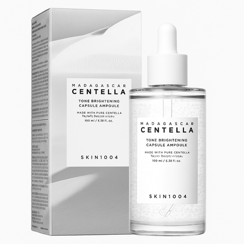 Brightening ampoule with Centella, niacinamide, and adenosine that fades dark spots and boosts radiance for luminous, even-toned skin.