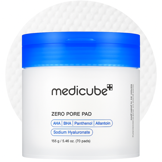 Toner pads with AHA, BHA, and PHA that exfoliate, refine pores, and balance oil for smooth, clear, and hydrated skin.