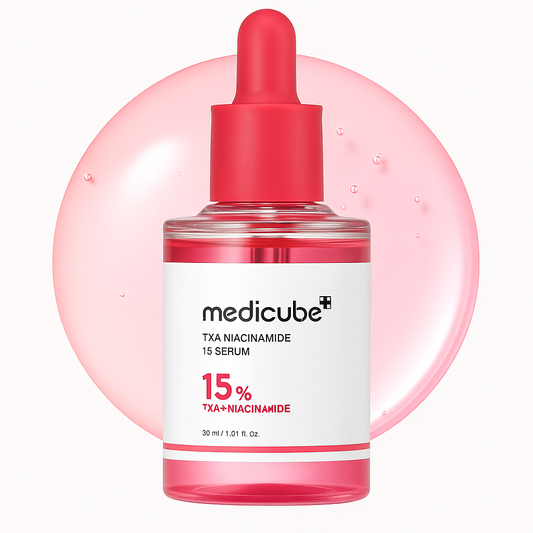 Brightening serum with 15% TXA and niacinamide that fades dark spots, evens tone, and restores skin clarity for a luminous, healthy complexion.