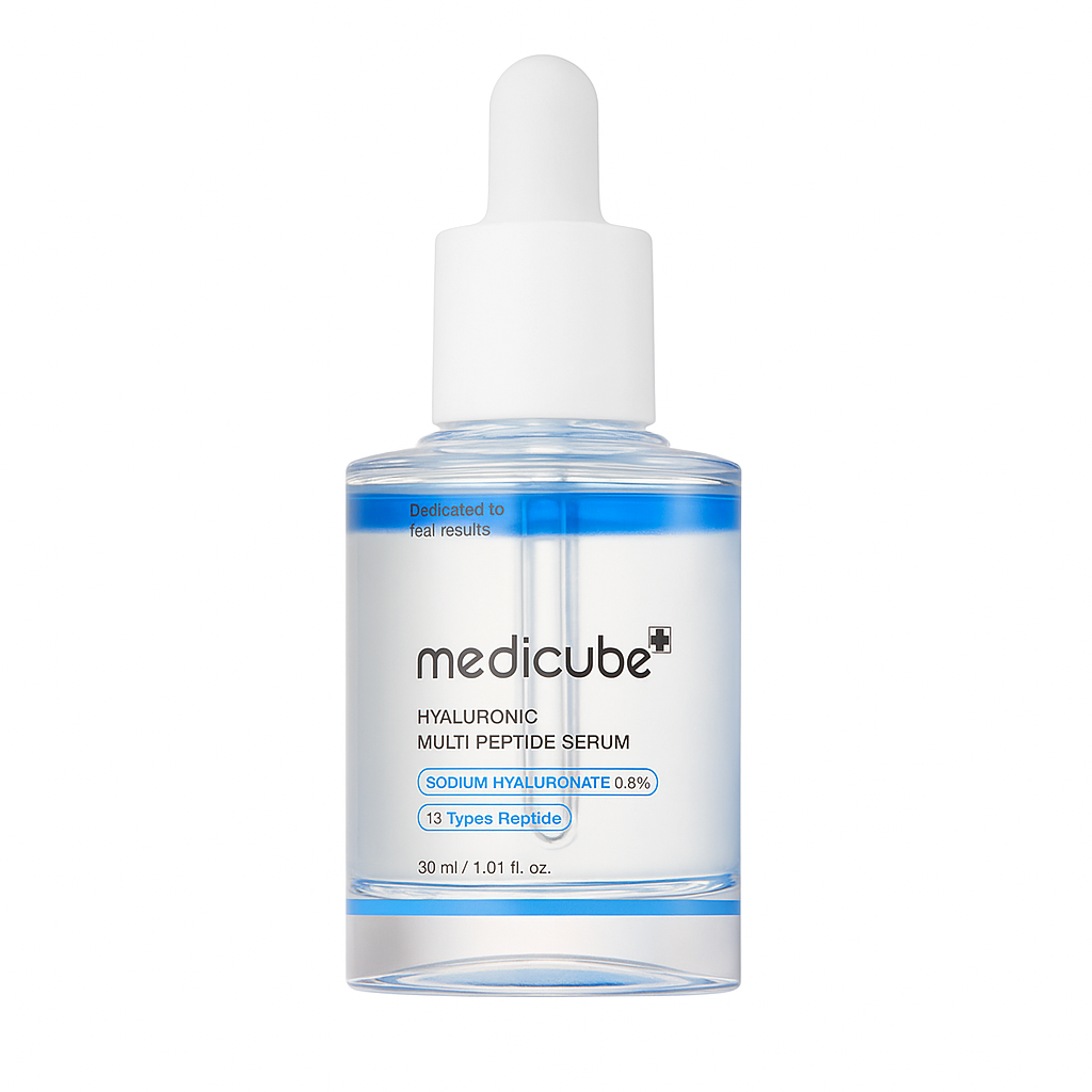 Hydrating peptide serum with multi-layer hyaluronic acid that firms, plumps, and smooths skin for long-lasting moisture and youthful elasticity.