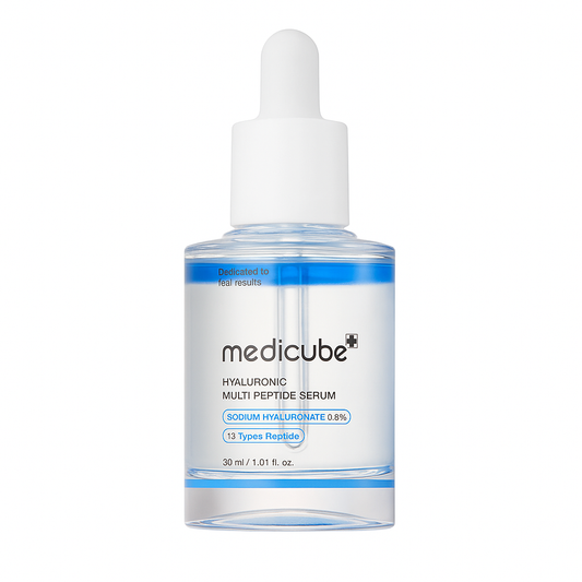 Hydrating peptide serum with multi-layer hyaluronic acid that firms, plumps, and smooths skin for long-lasting moisture and youthful elasticity.