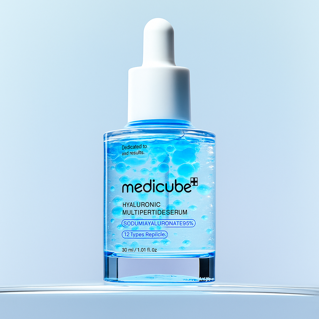 Hydrating peptide serum with multi-layer hyaluronic acid that firms, plumps, and smooths skin for long-lasting moisture and youthful elasticity.
