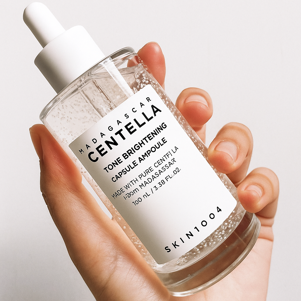 Brightening ampoule with Centella, niacinamide, and adenosine that fades dark spots and boosts radiance for luminous, even-toned skin.