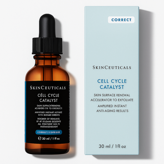 Anti-aging serum with AHA, BHA, and taurine that renews skin cells, smooths texture, refines tone, and boosts radiance without irritation.