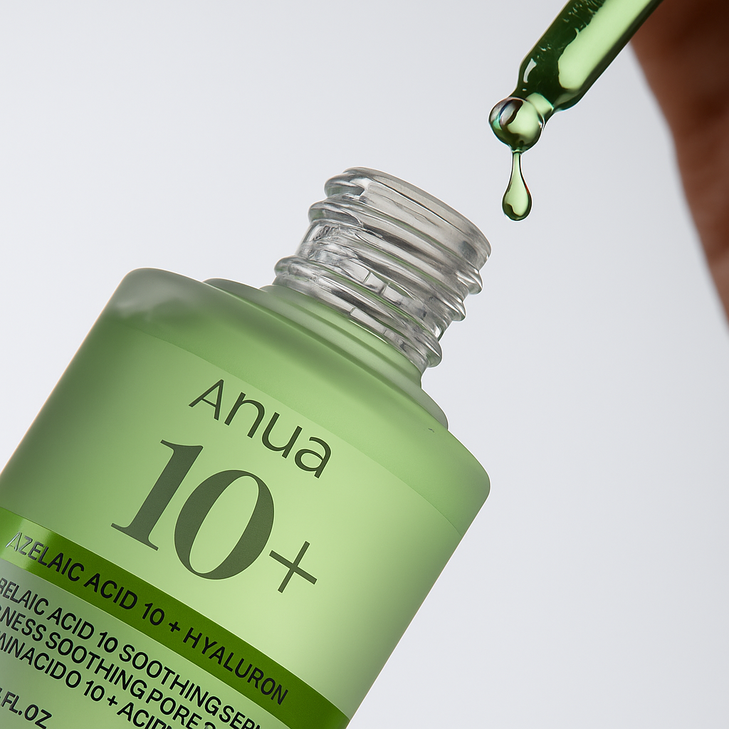 Azelaic acid serum that soothes redness, hydrates deeply, and refines skin texture for smoother, brighter, and balanced skin, ideal for sensitive complexions.