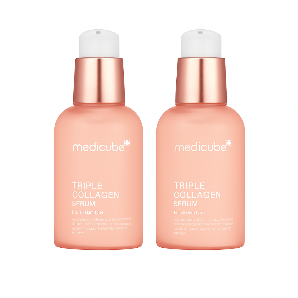 Firming serum with triple collagen and peptides that deeply hydrates, improves elasticity, and restores youthful glow for smoother, radiant skin.