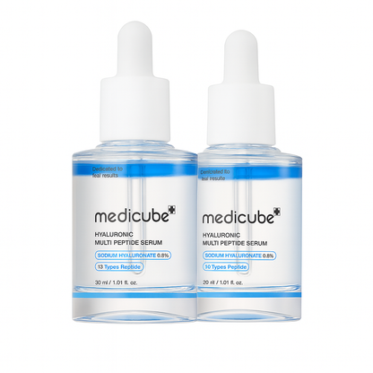 Hydrating peptide serum with multi-layer hyaluronic acid that firms, plumps, and smooths skin for long-lasting moisture and youthful elasticity.